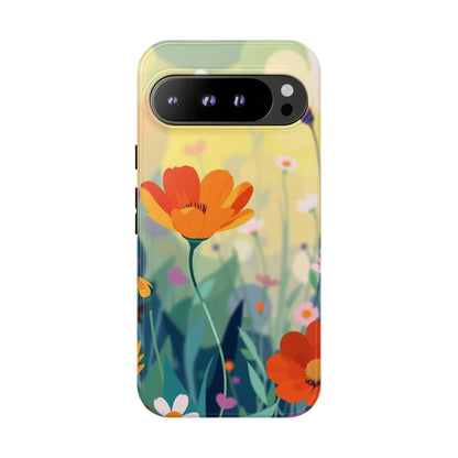 Pop Art Style Wildflower Design Phone Case - Multicolor Phone Case - Google Pixel 9 Pro XL / Glossy