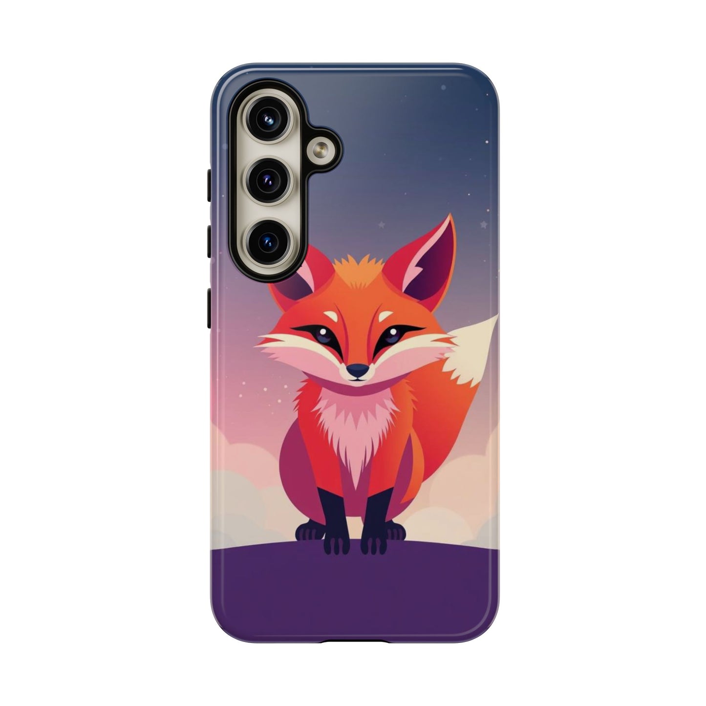 Samsung Galaxy S24 / Glossy Phone Case - Pop Art Fox Design Phone Case