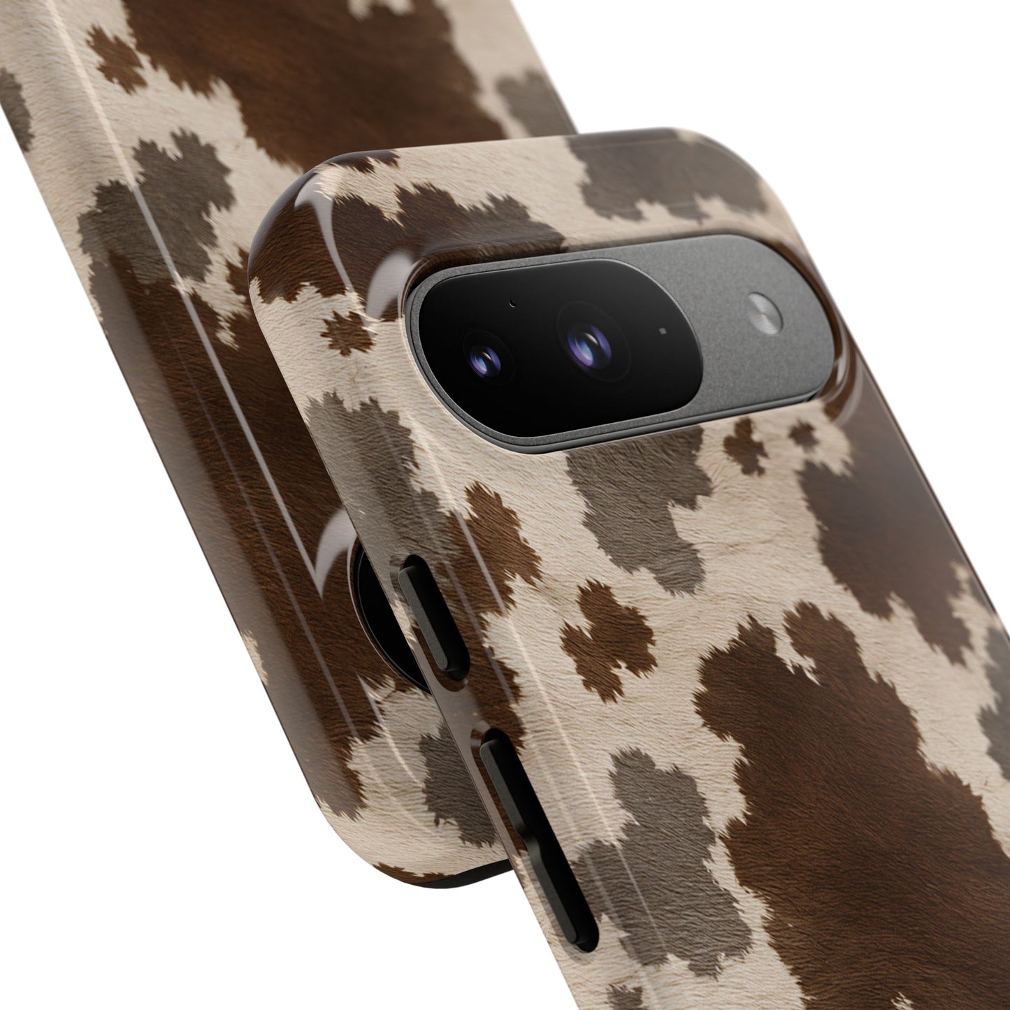 Stylish Mocha Cow Print Phone Case