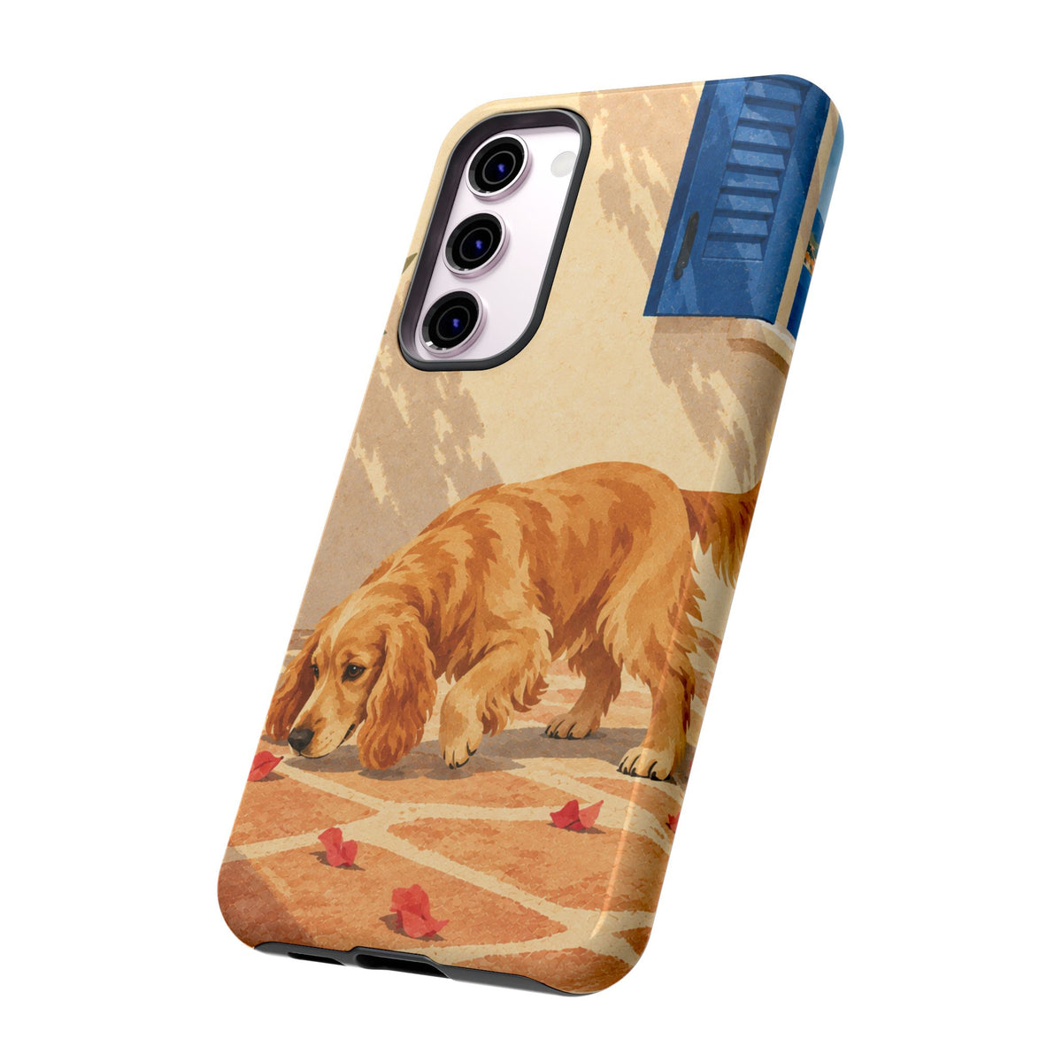 Cocker Spaniel Scent Trail Phone Case - Multicolor Phone Case