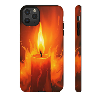 iPhone 11 Pro Max / Glossy Phone Case - Red Candle Phone Case