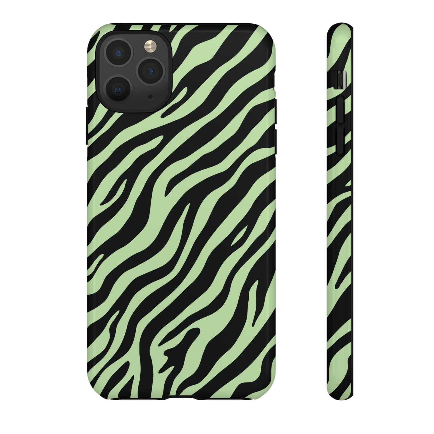 Stylish Mint Zebra Print Phone Case