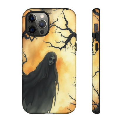 iPhone 12 Pro / Glossy Phone Case - Watercolour Gothic Deathly Woman Phone Case