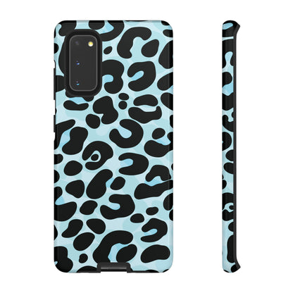 Cool Aqua Leopard Print Phone Case