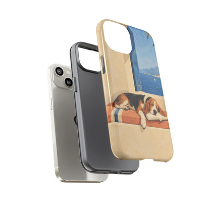 Basset Hound Unfinished Chapter Phone Case - Multicolor Phone Case