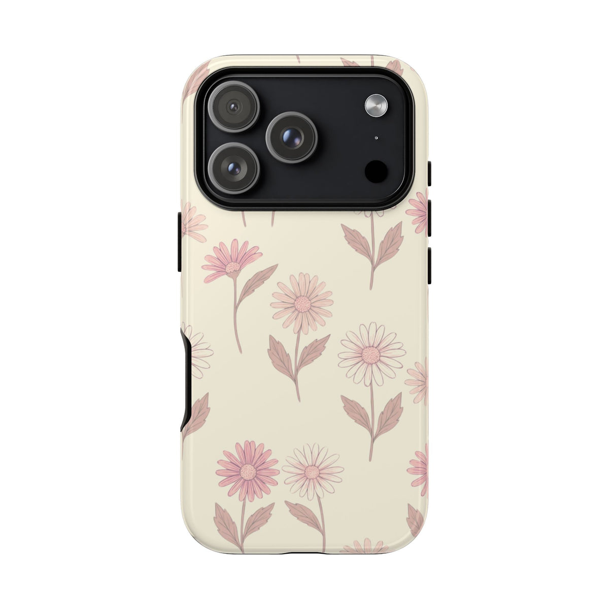 Pretty Blush Daisy Pattern Phone Case - Pink Phone Case - iPhone 18 Pro / Glossy