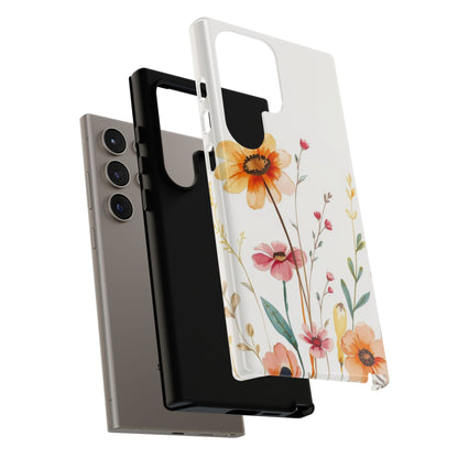 Boho Chic Watercolour Wild Blooms Pattern Phone Case - Multicolor Phone Case