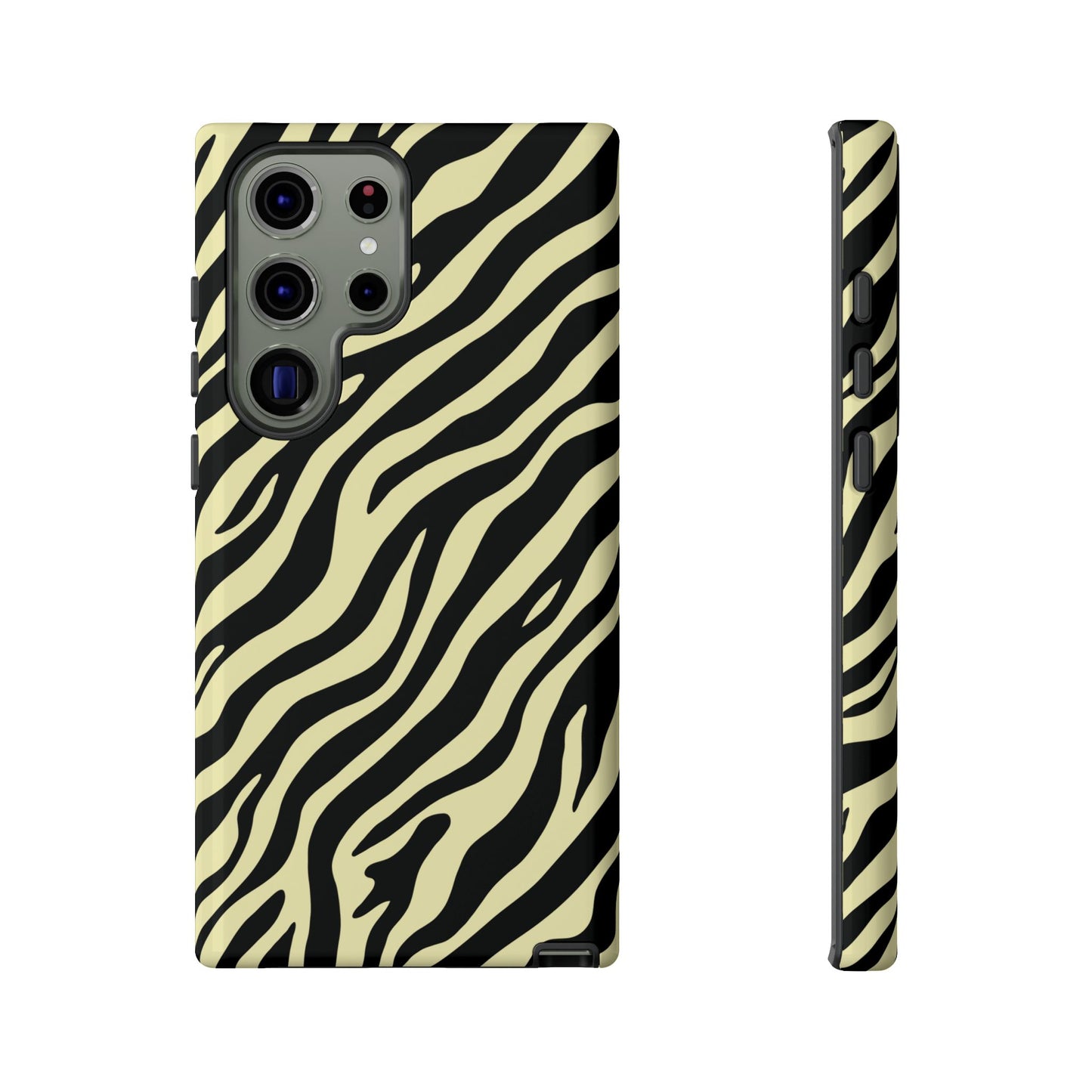 Stylish Neutral Zebra Print Phone Case