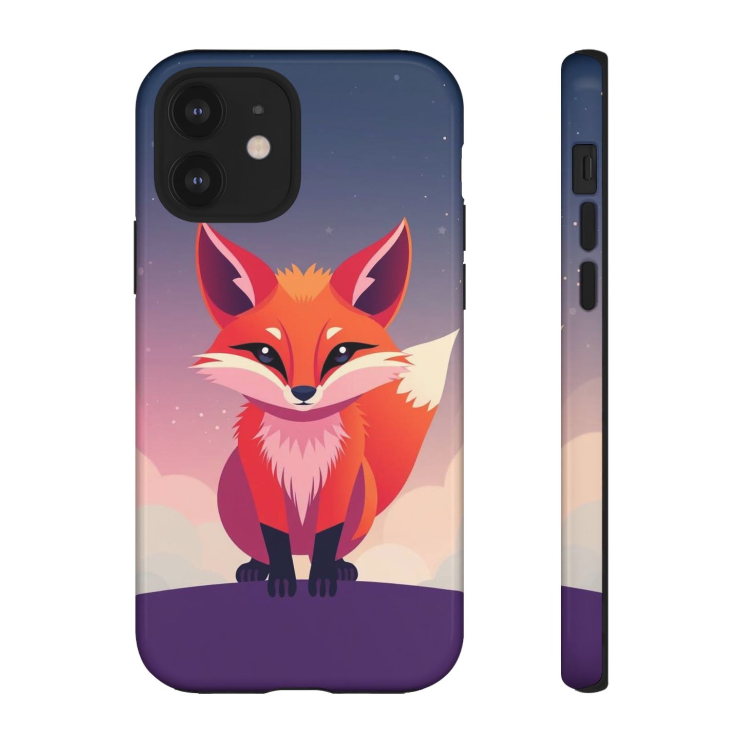 iPhone 12 / Glossy Phone Case - Pop Art Fox Design Phone Case