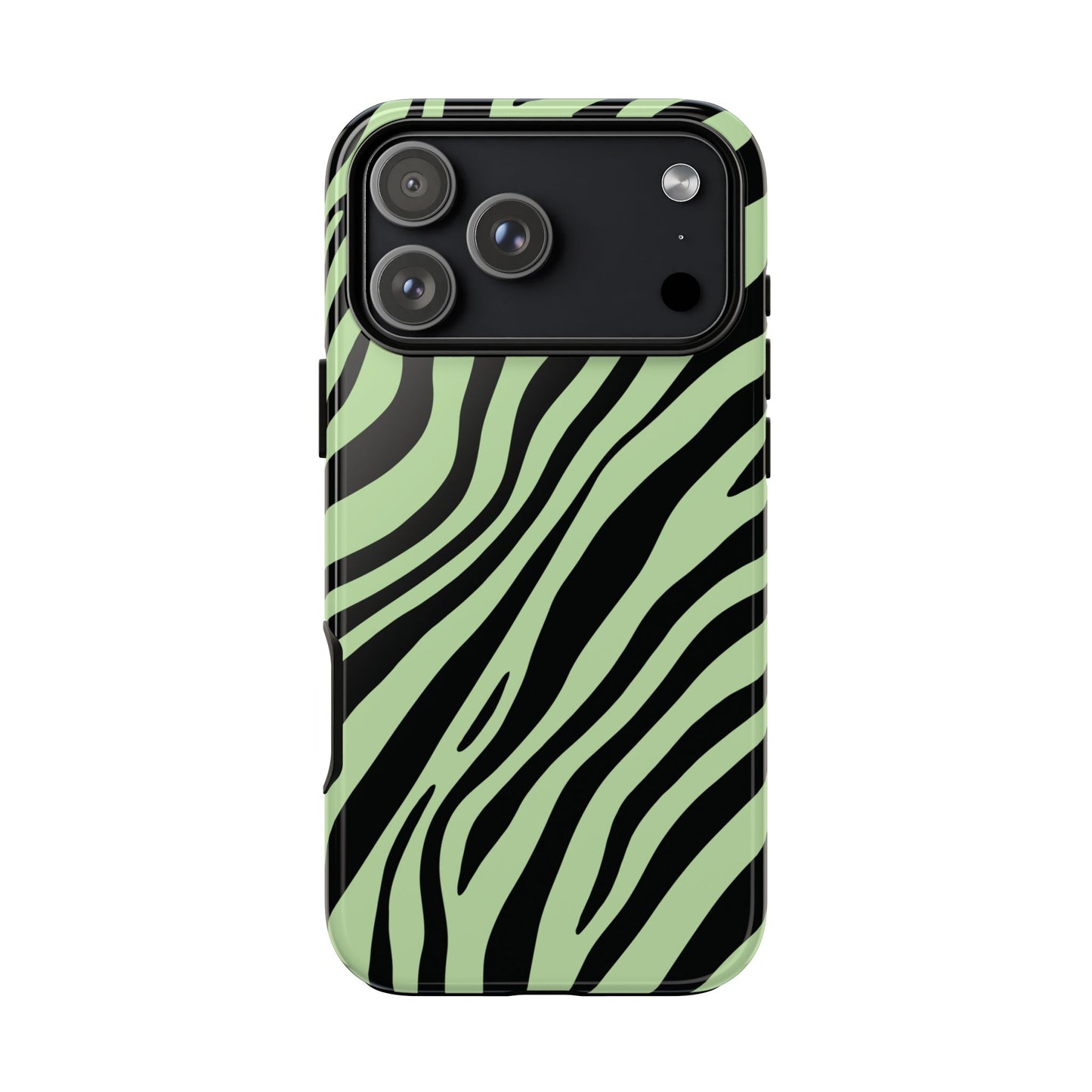 Modern Mint Zebra Print Phone Case