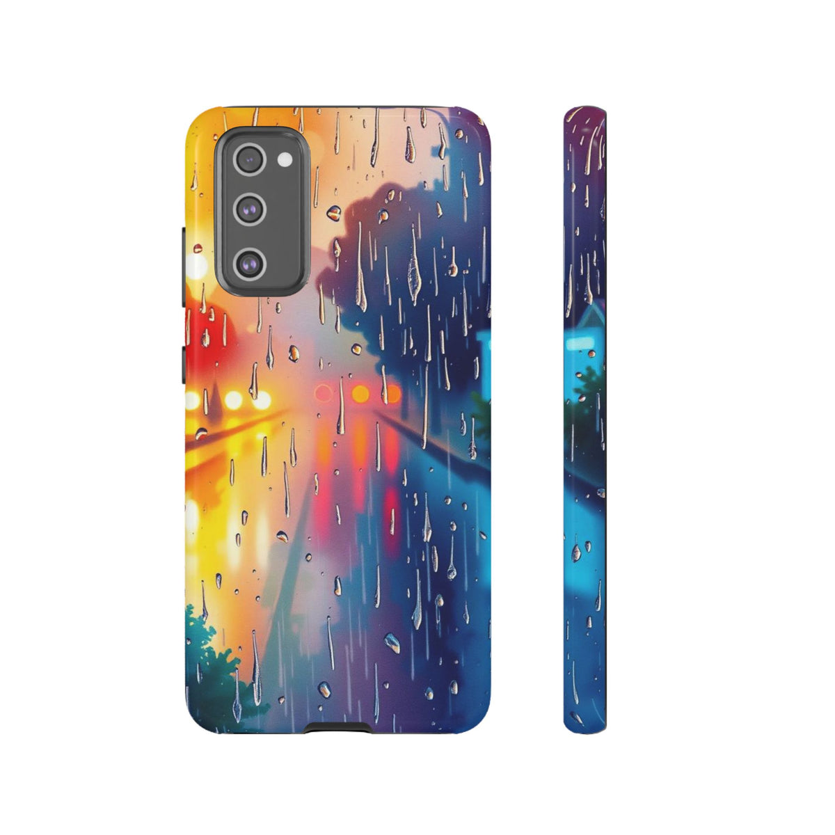 Electric Rain Watercolour Design Phone Case - Multicolor Phone Case - Samsung Galaxy S20 FE / Glossy