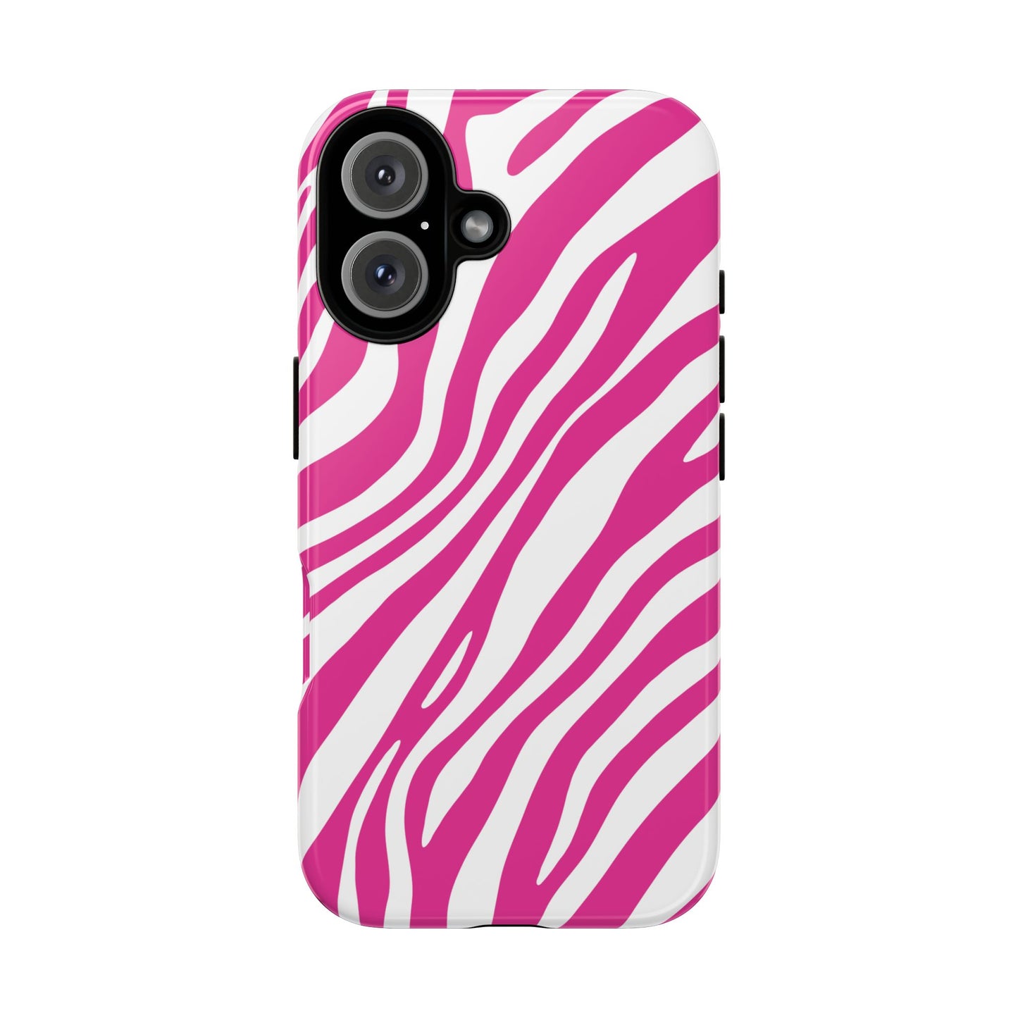 Modern Hot Pink Zebra Print Phone Case