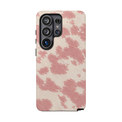 Pretty Blush Cow Print Phone Case