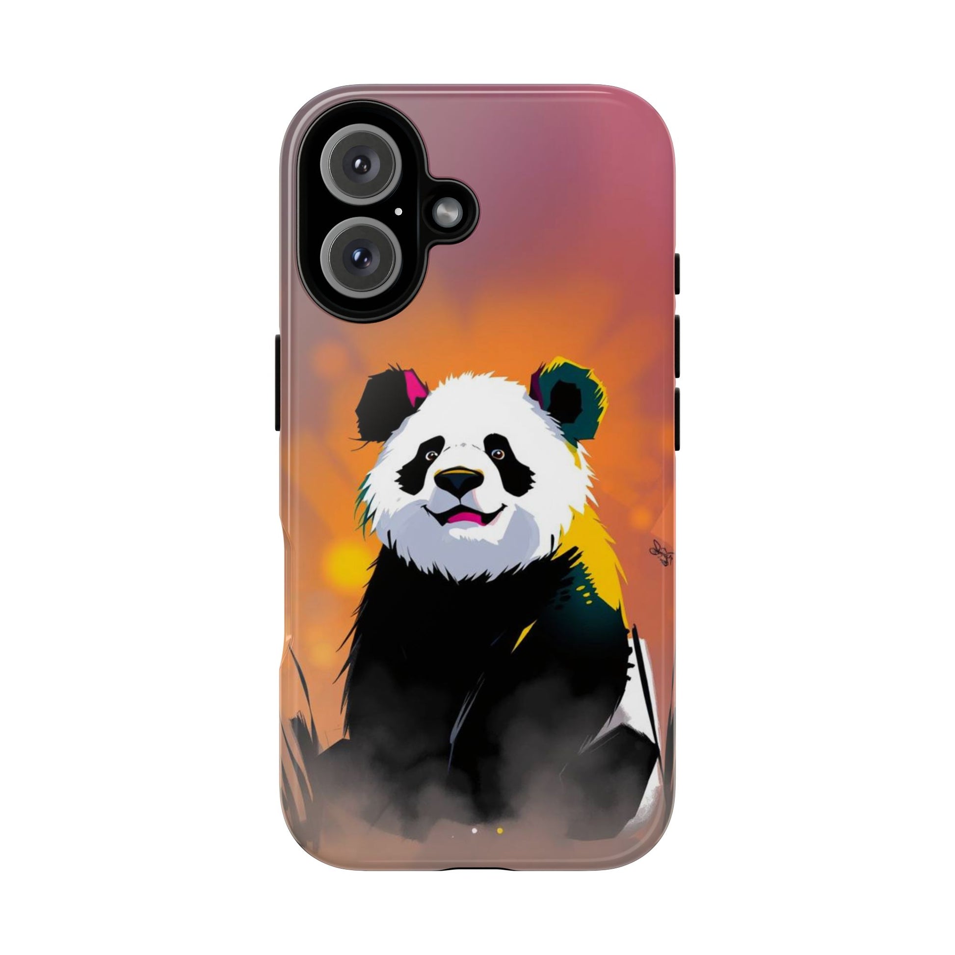 iPhone 16 / Glossy Phone Case - Pop Art Panda Design Phone Case