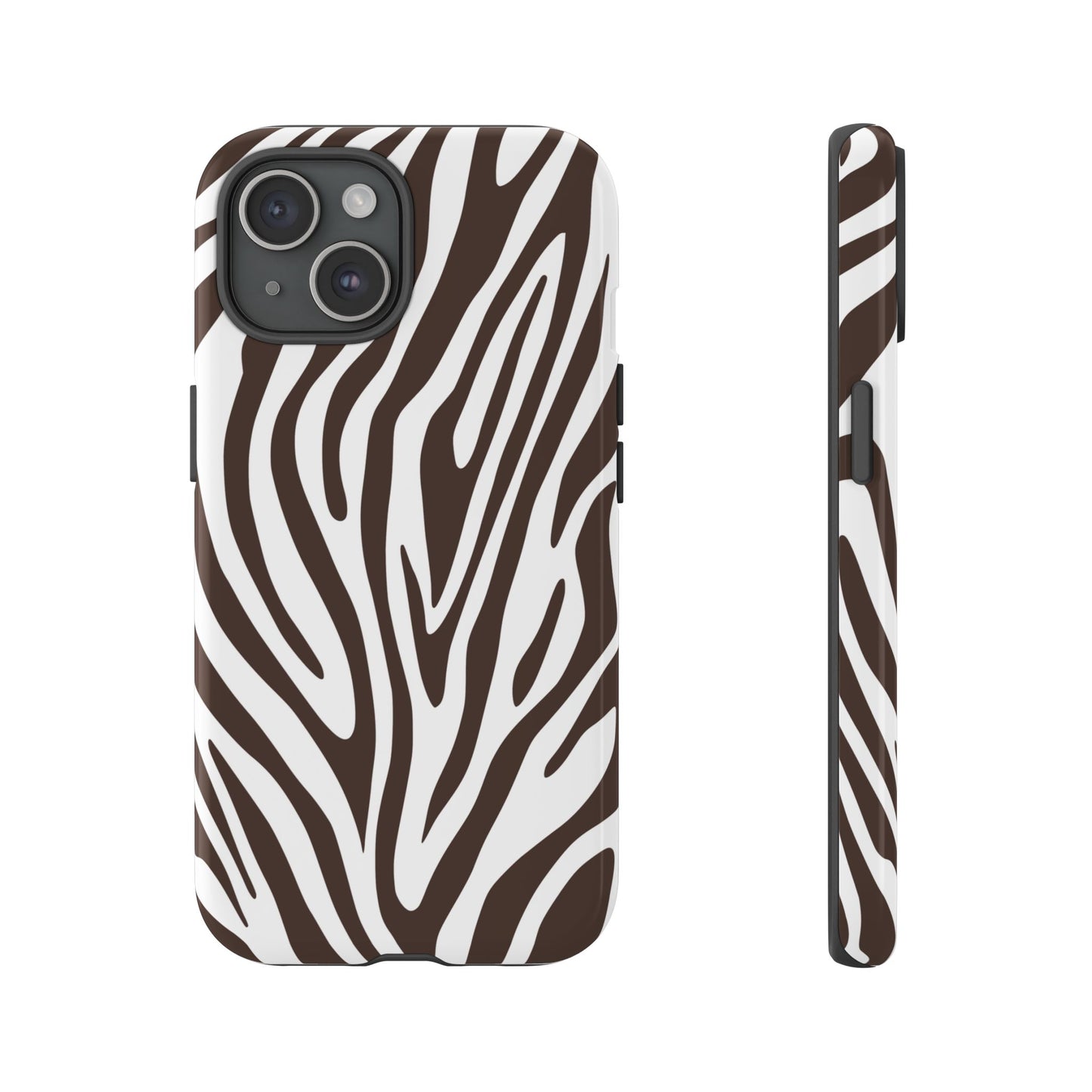 Graphic Brown Tiger Print Phone Case