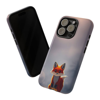 Cute Gothic Fox Design Phone Case - Multicolor Phone Case