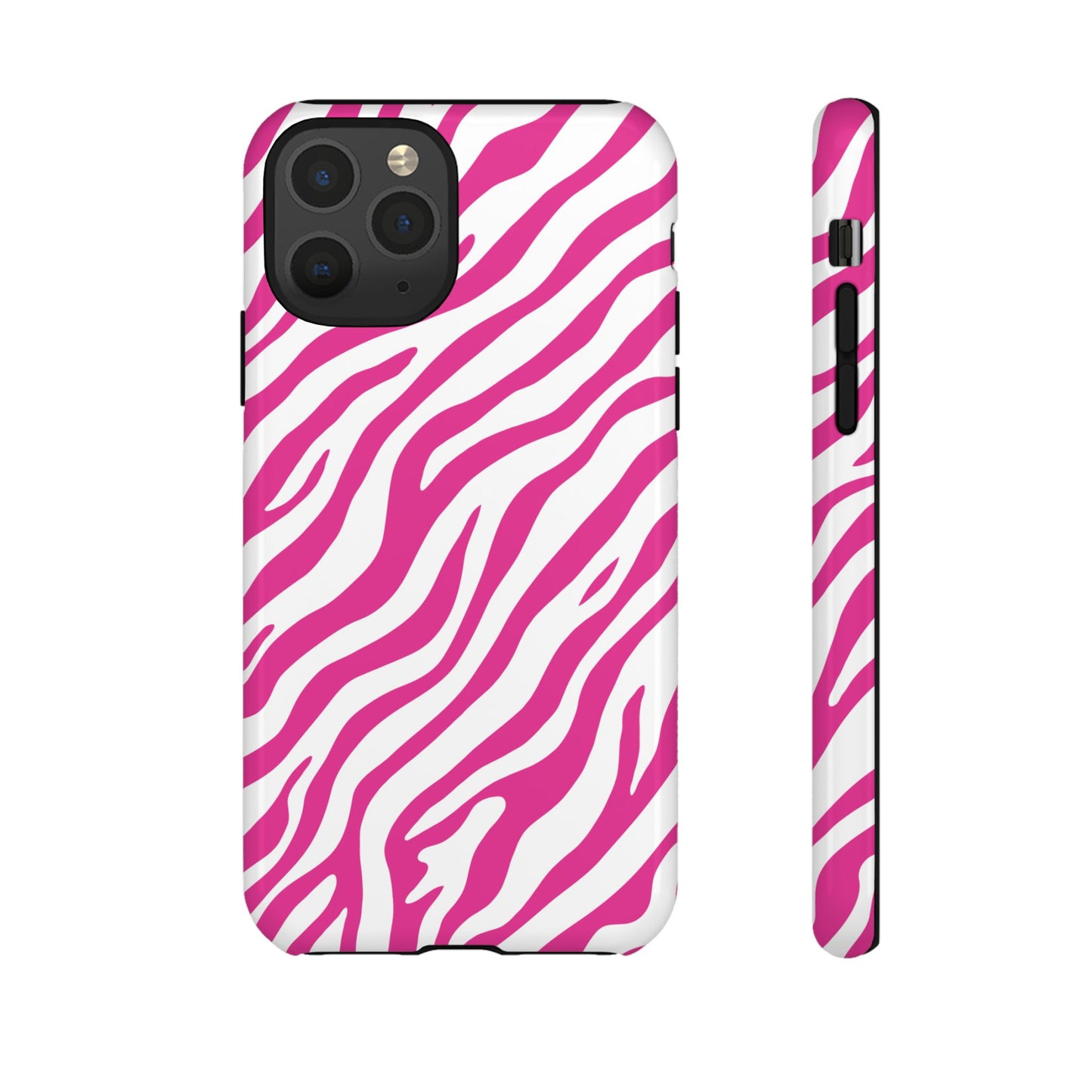 Stylish Hot Pink Zebra Print Phone Case