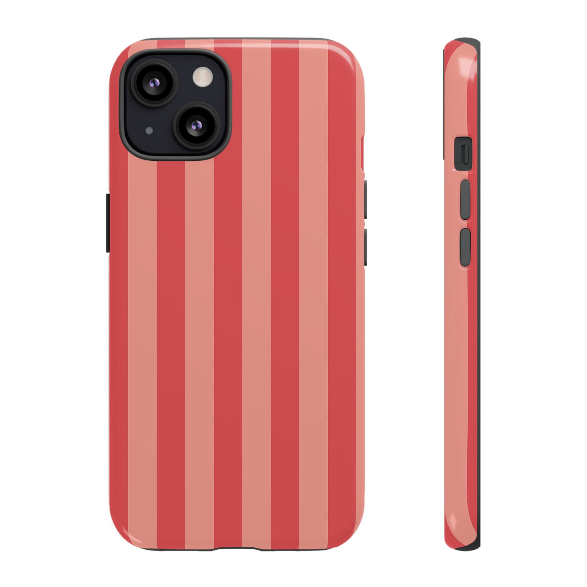 Light Pink Stripe Pattern Phone Case - Pink Phone Case - iPhone 13 / Glossy