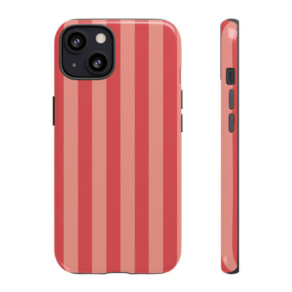 Light Pink Stripe Pattern Phone Case - Pink Phone Case - iPhone 13 / Glossy