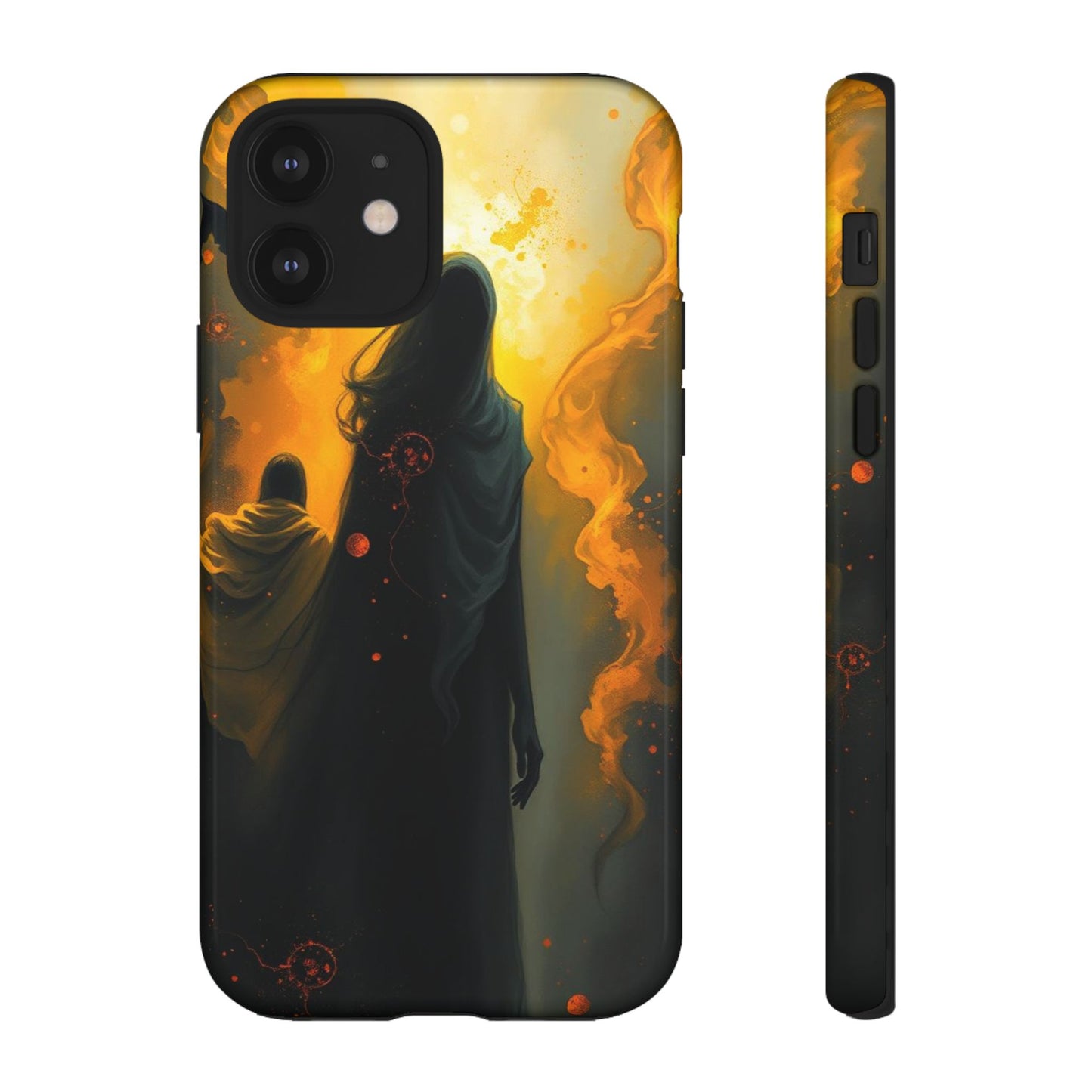 iPhone 12 / Glossy Phone Case - Acrylic Gothic Myterious Figures Phone Case