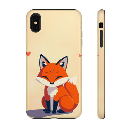 iPhone XS MAX / Glossy Phone Case - Cute Fox Design Phone Case
