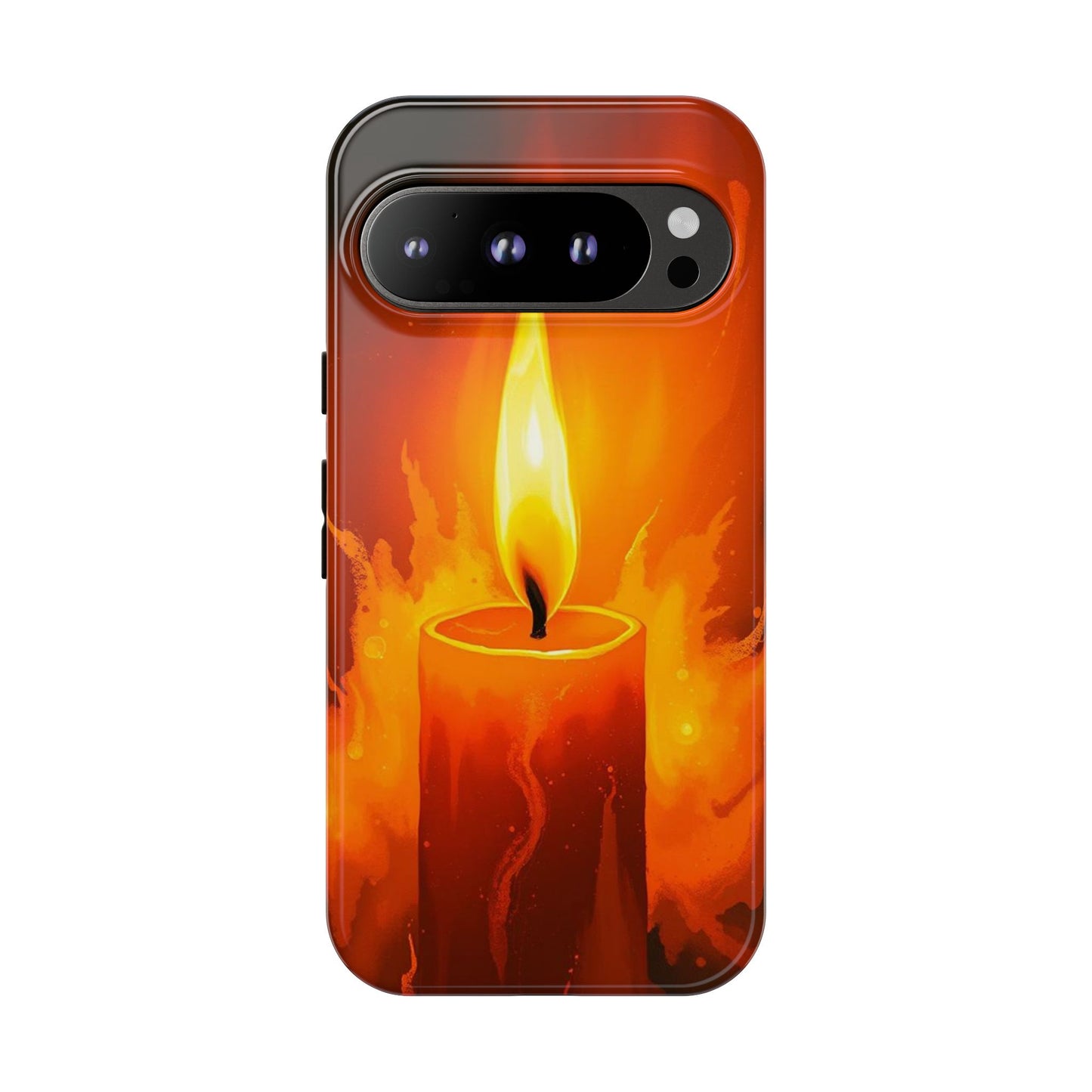 Google Pixel 9 Pro / Glossy Phone Case - Red Candle Phone Case