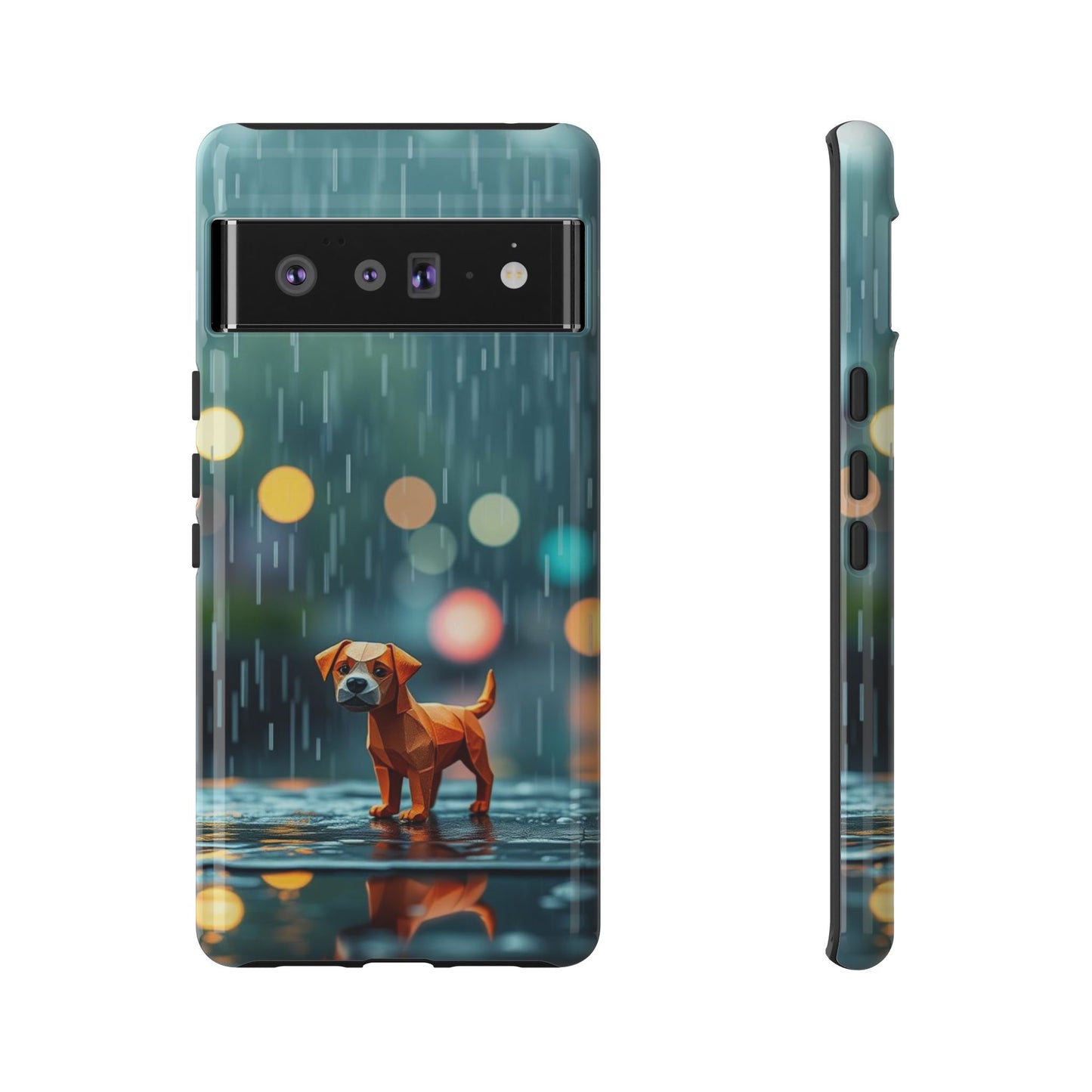Google Pixel 6 Pro / Glossy Phone Case - Origami ’Soggy Dog’ Design Phone Case
