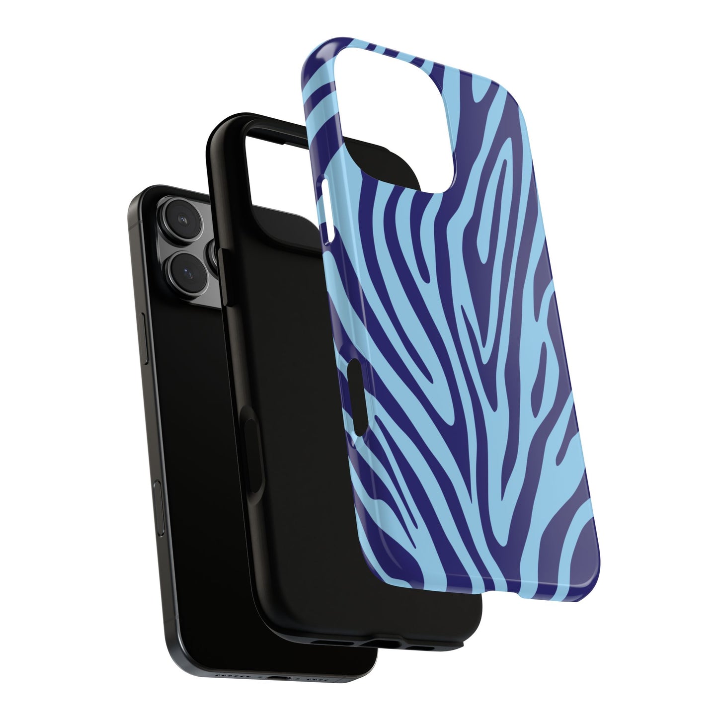 Boutique Sky Blue Tiger Print Phone Case