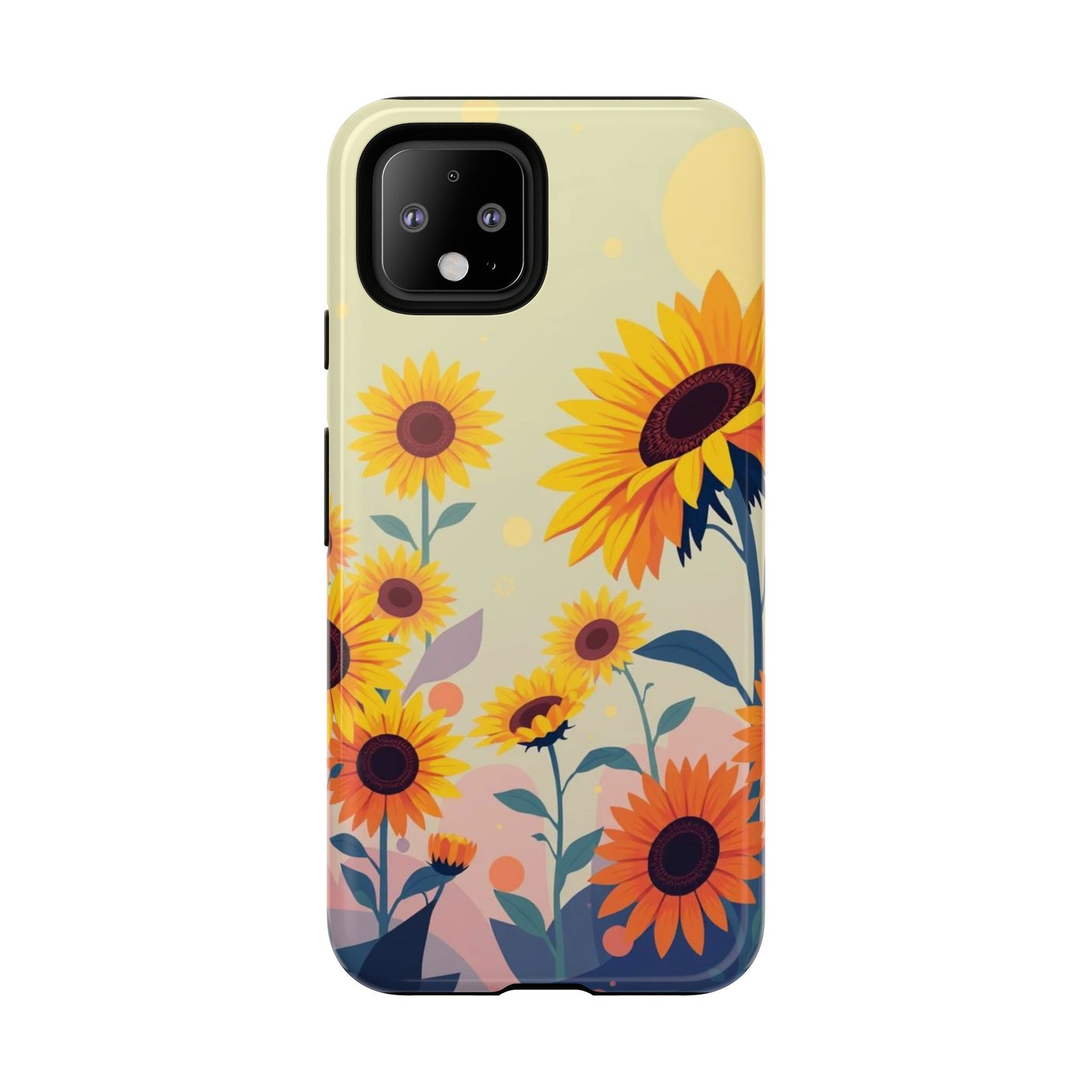 Modern Flat Sunflower Design Phone Case