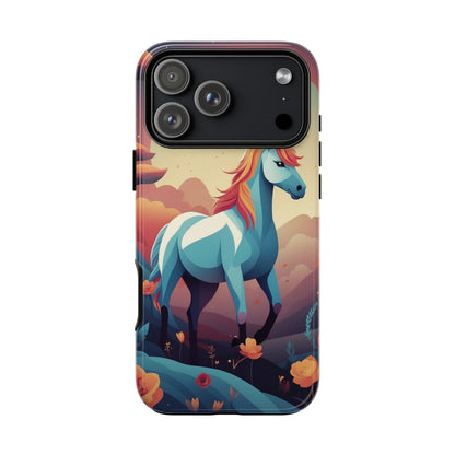 iPhone 17 Pro Max / Glossy Phone Case - Stylised Unicorn Design Phone Case