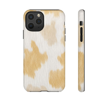 Golden Honey Cow Print Phone Case