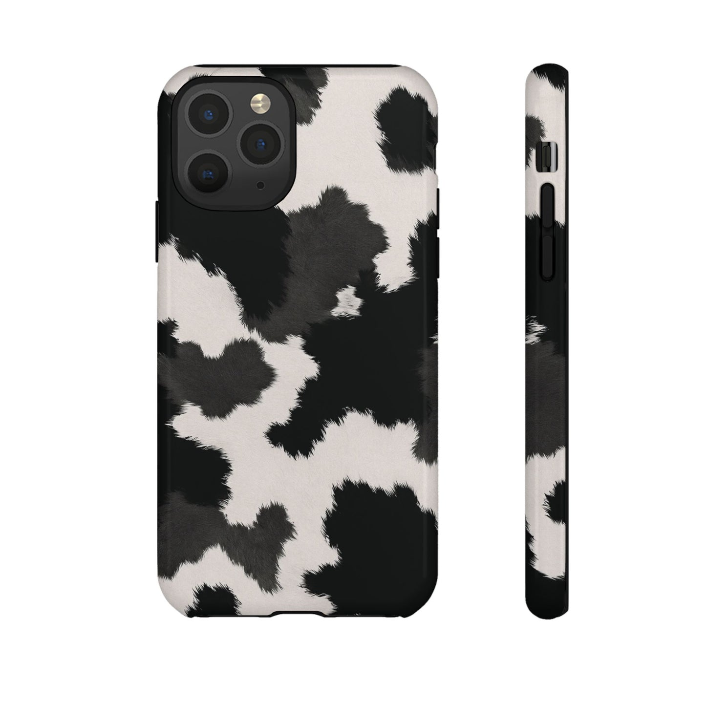 Modern Monochrome Cow Print Phone Case