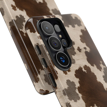 Stylish Mocha Cow Print Phone Case