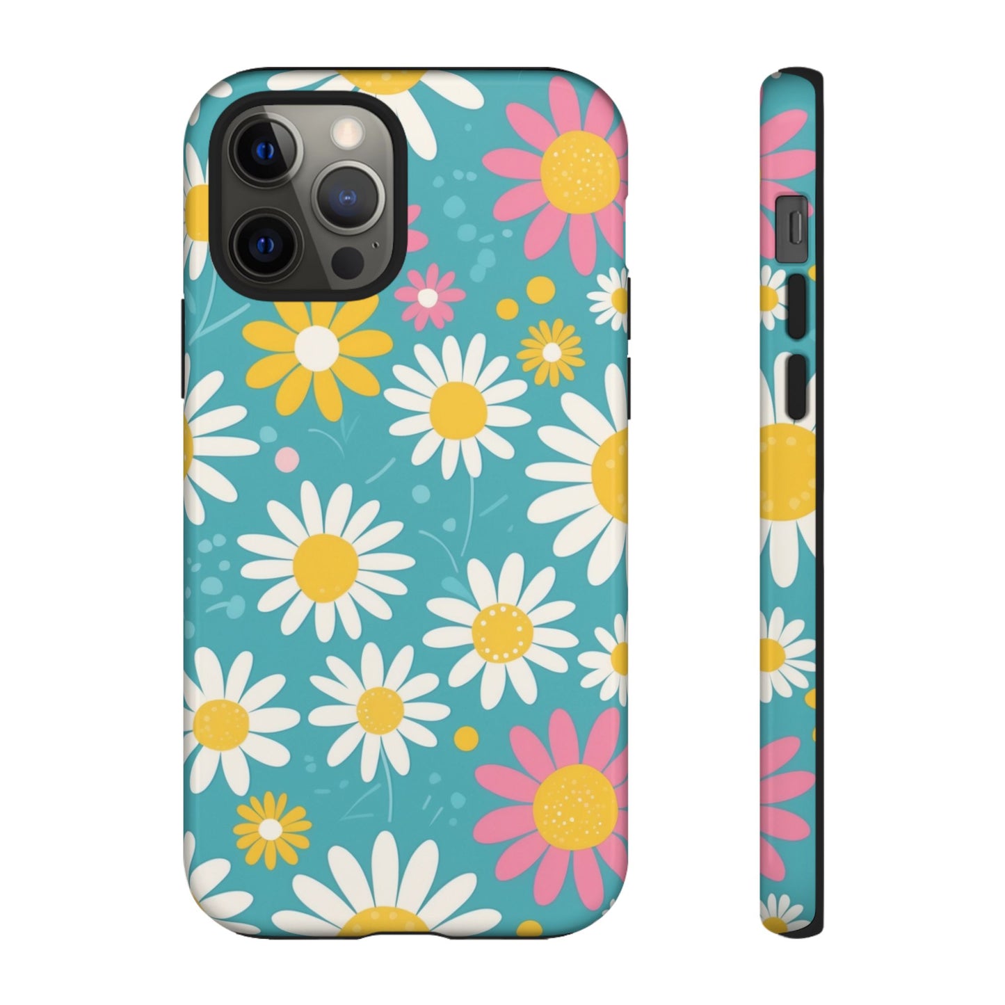 iPhone 12 Pro / Glossy Phone Case - Daisies Floral Pattern 5 Phone Case