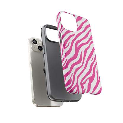 Stylish Hot Pink Zebra Print Phone Case