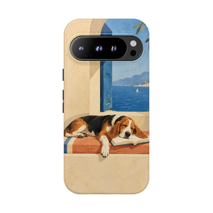 Basset Hound Unfinished Chapter Phone Case - Multicolor Phone Case - Google Pixel 9 Pro / Glossy
