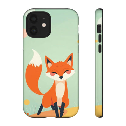 iPhone 12 / Glossy Phone Case - Happy Fox Design Phone Case