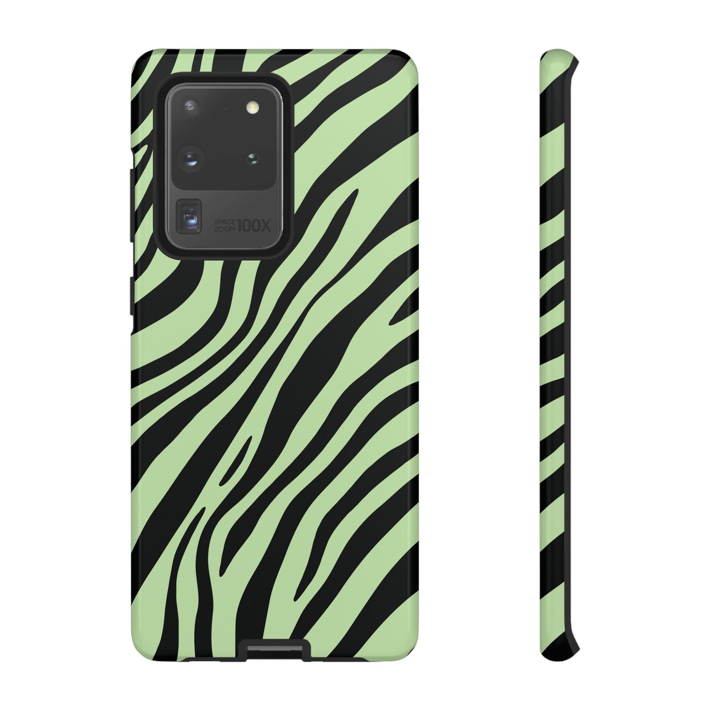 Modern Mint Zebra Print Phone Case