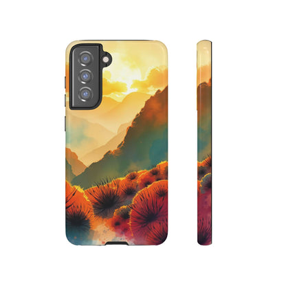 Ideallic Watercolour Sunset Design Phone Case - Multicolor Phone Case - Samsung Galaxy S21 FE / Glossy