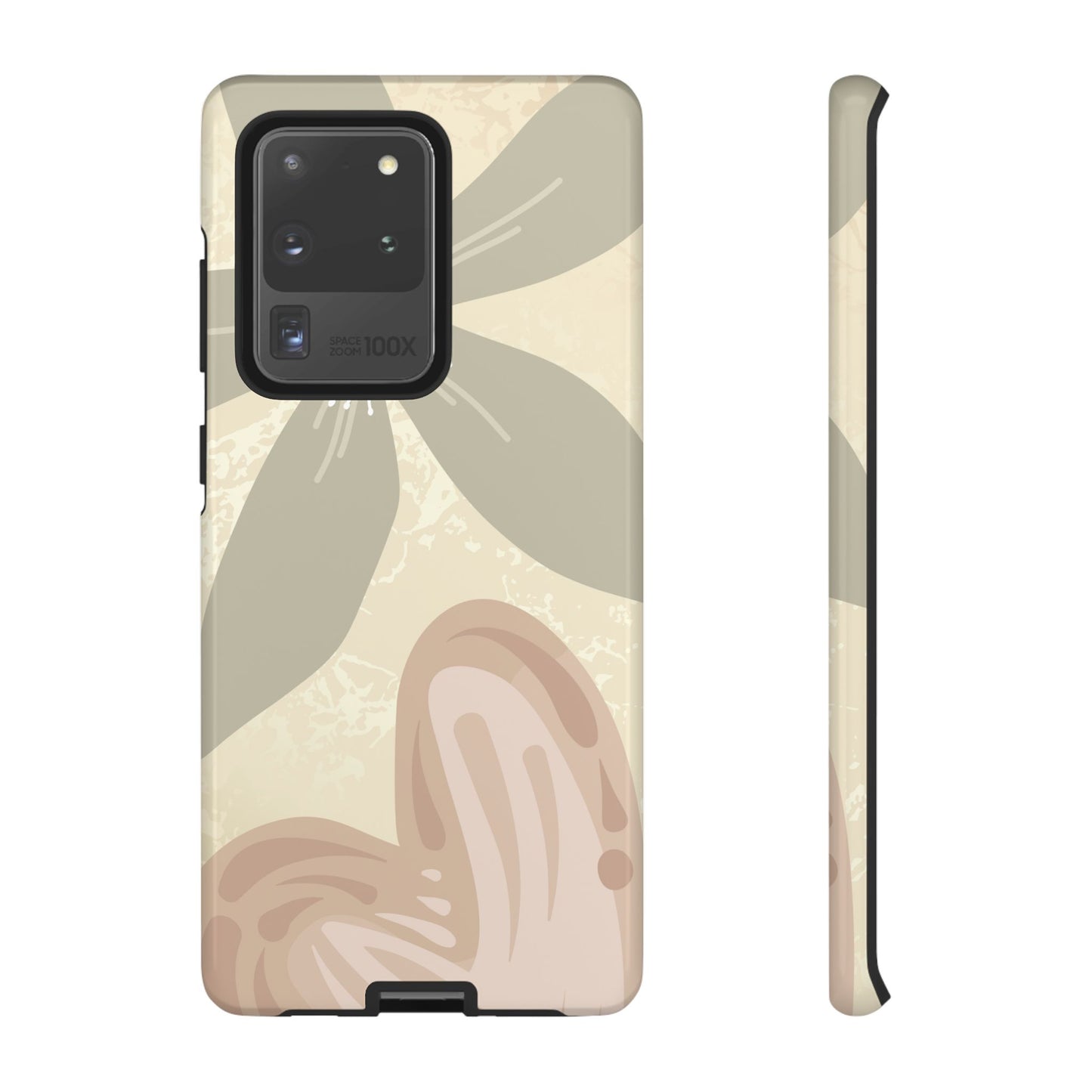 Samsung Galaxy S20 Ultra / Glossy Phone Case - ’Hibiscus Heart Pattern’ Phone Case