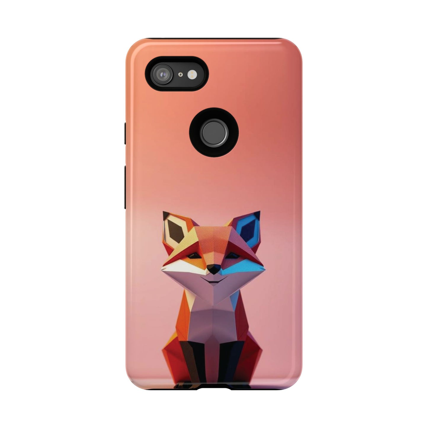 Origami Fox Design Phone Case