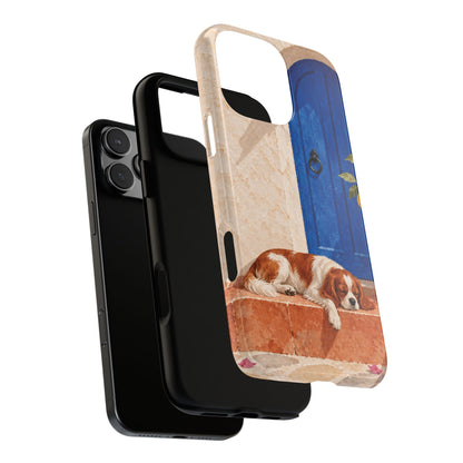 Cavalier King Charles Spaniel Blue Door Siesta Phone Case - Multicolor Phone Case