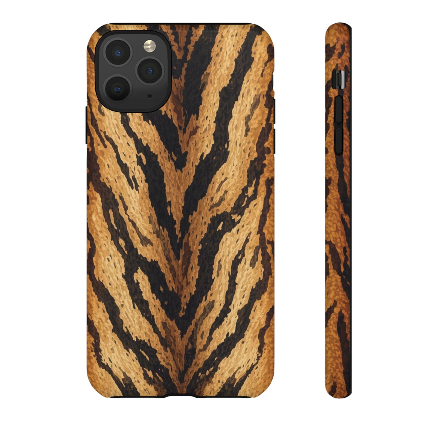 Amber Tiger Print Phone Case