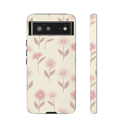 Pretty Blush Daisy Pattern Phone Case