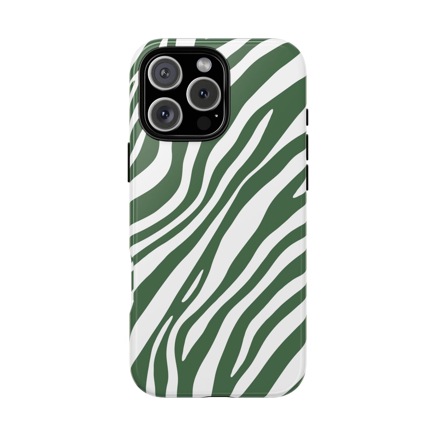Modern Sage Zebra Print Phone Case