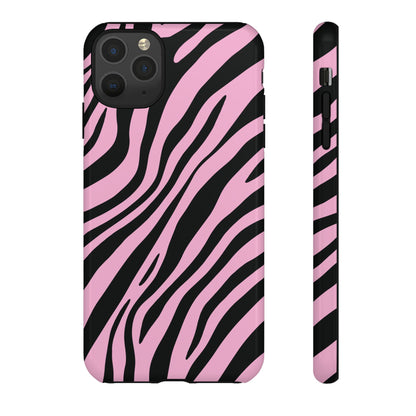 Modern Blush Zebra Print Phone Case