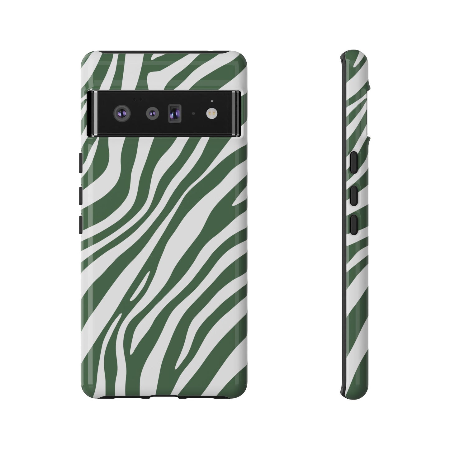 Modern Sage Zebra Print Phone Case