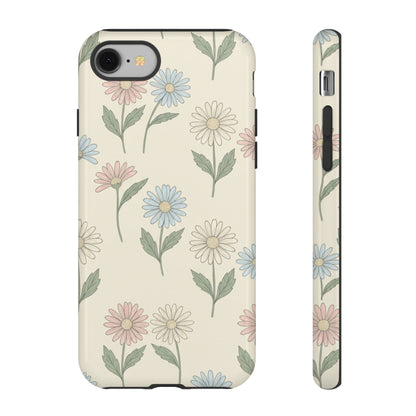 Pretty Pastel Daisy Pattern Phone Case