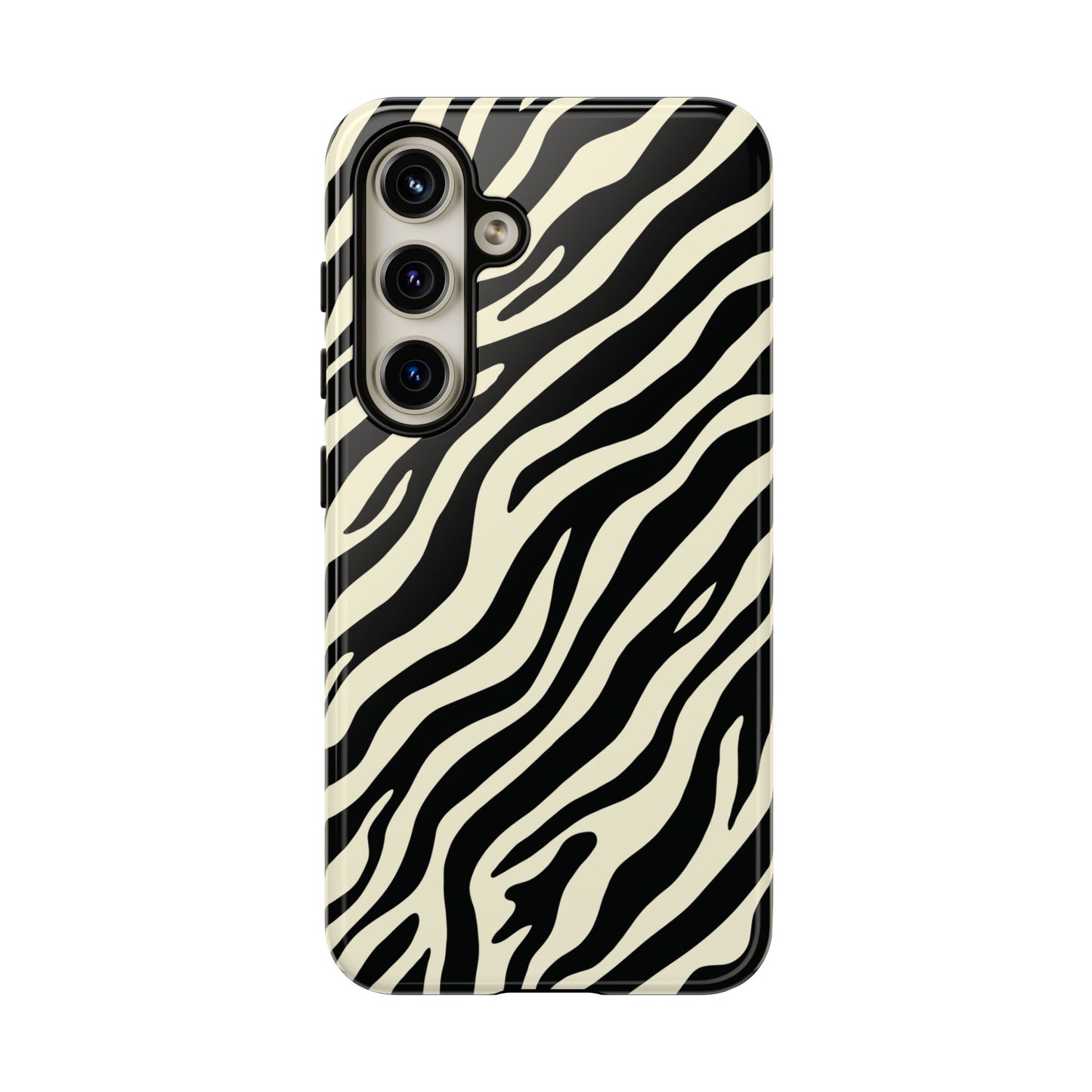 Chic Ivory Zebra Print Phone Case