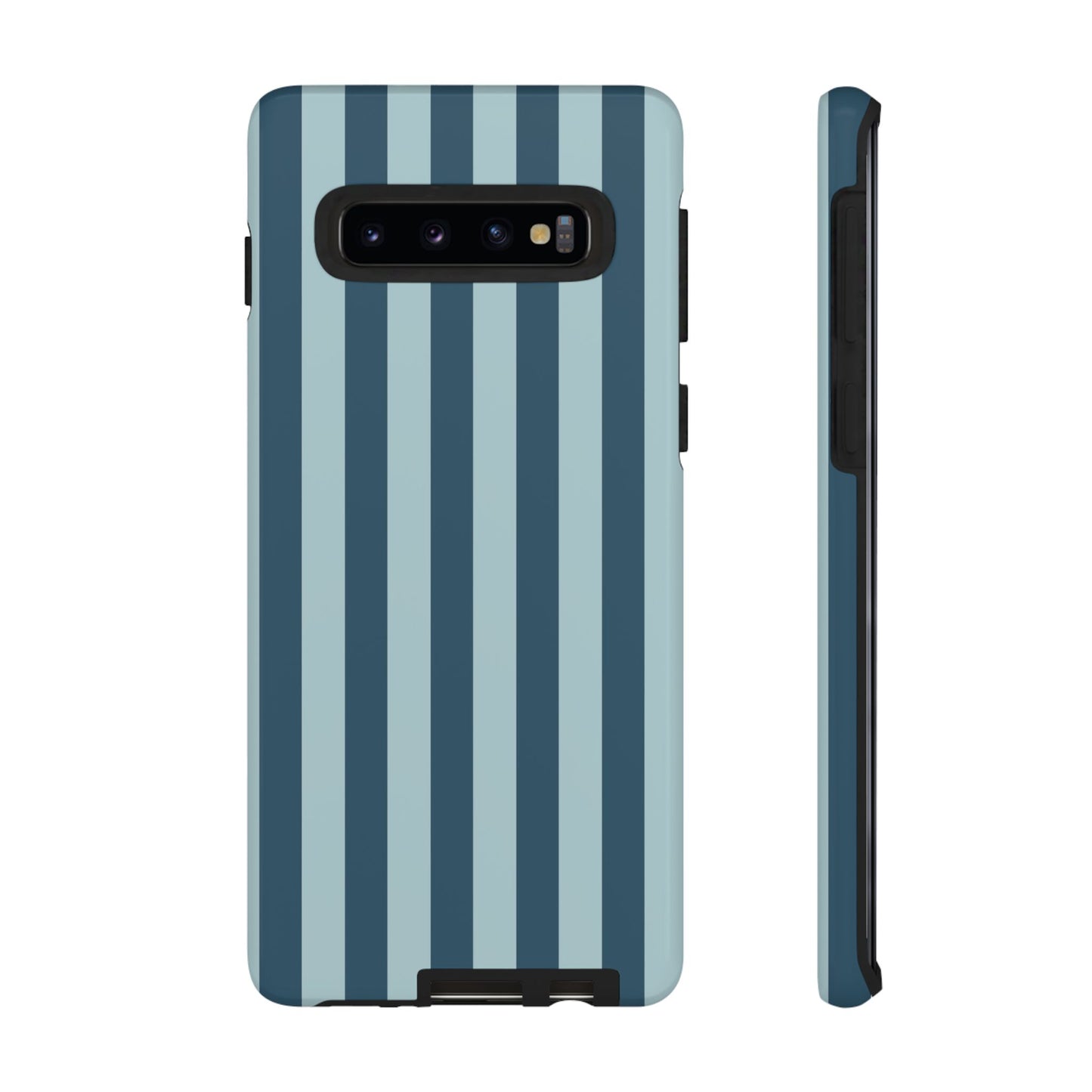 Samsung Galaxy S10 / Glossy Phone Case - ’Blue Stripe Pattern’ Phone Case